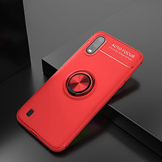 Custodia Silicone Ultra Sottile Morbida Cover con Magnetico Anello Supporto per Samsung Galaxy A01 SM-A015 Rosso
