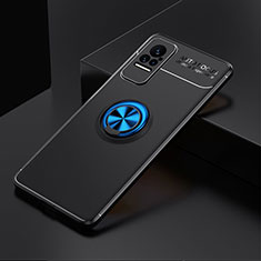 Custodia Silicone Ultra Sottile Morbida Cover con Magnetico Anello Supporto SD2 per Xiaomi Civi 5G Blu e Nero
