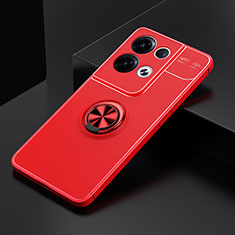 Custodia Silicone Ultra Sottile Morbida Cover con Magnetico Anello Supporto SD2 per Xiaomi Redmi Note 13 5G Rosso