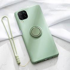 Custodia Silicone Ultra Sottile Morbida Cover con Magnetico Anello Supporto T01 per Huawei Nova 6 SE Verde