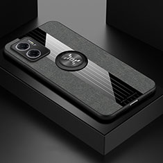 Custodia Silicone Ultra Sottile Morbida Cover con Magnetico Anello Supporto X01L per Xiaomi Redmi 11 Prime 5G Grigio