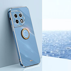 Custodia Silicone Ultra Sottile Morbida Cover con Magnetico Anello Supporto XL1 per OnePlus Ace 2 5G Blu