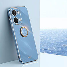 Custodia Silicone Ultra Sottile Morbida Cover con Magnetico Anello Supporto XL1 per OnePlus Ace 2V 5G Blu