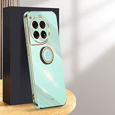 Custodia Silicone Ultra Sottile Morbida Cover con Magnetico Anello Supporto XL1 per OnePlus Ace 3 5G Verde