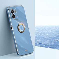 Custodia Silicone Ultra Sottile Morbida Cover con Magnetico Anello Supporto XL1 per OnePlus Nord N20 SE Blu