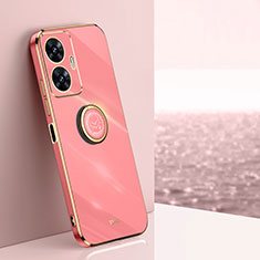 Custodia Silicone Ultra Sottile Morbida Cover con Magnetico Anello Supporto XL1 per Realme Narzo N55 Rosa Caldo
