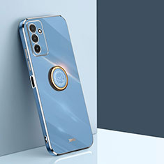 Custodia Silicone Ultra Sottile Morbida Cover con Magnetico Anello Supporto XL1 per Samsung Galaxy F13 4G Blu