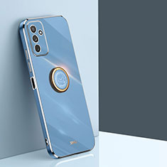 Custodia Silicone Ultra Sottile Morbida Cover con Magnetico Anello Supporto XL1 per Samsung Galaxy F23 5G Blu