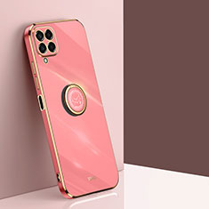 Custodia Silicone Ultra Sottile Morbida Cover con Magnetico Anello Supporto XL1 per Samsung Galaxy M53 5G Rosa Caldo