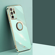 Custodia Silicone Ultra Sottile Morbida Cover con Magnetico Anello Supporto XL1 per Samsung Galaxy Note 20 Ultra 5G Verde