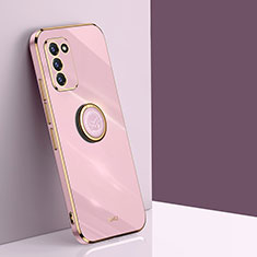 Custodia Silicone Ultra Sottile Morbida Cover con Magnetico Anello Supporto XL1 per Samsung Galaxy S20 FE (2022) 5G Rosa