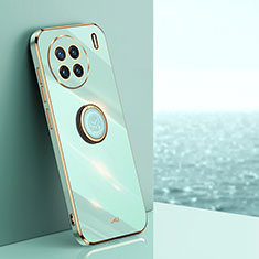 Custodia Silicone Ultra Sottile Morbida Cover con Magnetico Anello Supporto XL1 per Vivo X90 5G Verde