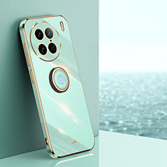 Custodia Silicone Ultra Sottile Morbida Cover con Magnetico Anello Supporto XL1 per Vivo X90 Pro 5G Verde