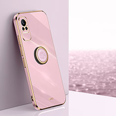 Custodia Silicone Ultra Sottile Morbida Cover con Magnetico Anello Supporto XL1 per Xiaomi Civi 5G Rosa