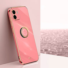 Custodia Silicone Ultra Sottile Morbida Cover con Magnetico Anello Supporto XL1 per Xiaomi Poco C50 Rosa Caldo