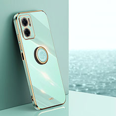 Custodia Silicone Ultra Sottile Morbida Cover con Magnetico Anello Supporto XL1 per Xiaomi Redmi 10 Prime Plus 5G Verde