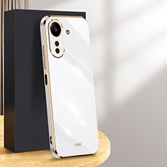 Custodia Silicone Ultra Sottile Morbida Cover con Magnetico Anello Supporto XL1 per Xiaomi Redmi 13C Bianco