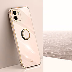 Custodia Silicone Ultra Sottile Morbida Cover con Magnetico Anello Supporto XL1 per Xiaomi Redmi A1 Oro