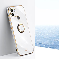 Custodia Silicone Ultra Sottile Morbida Cover con Magnetico Anello Supporto XL1 per Xiaomi Redmi A1 Plus Bianco