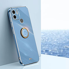 Custodia Silicone Ultra Sottile Morbida Cover con Magnetico Anello Supporto XL1 per Xiaomi Redmi A1 Plus Blu