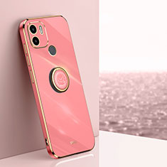 Custodia Silicone Ultra Sottile Morbida Cover con Magnetico Anello Supporto XL1 per Xiaomi Redmi A1 Plus Rosa Caldo