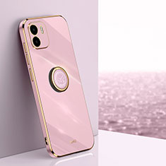 Custodia Silicone Ultra Sottile Morbida Cover con Magnetico Anello Supporto XL1 per Xiaomi Redmi A2 Plus Rosa