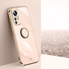 Custodia Silicone Ultra Sottile Morbida Cover con Magnetico Anello Supporto XL1 per Xiaomi Redmi K50 Ultra 5G Oro