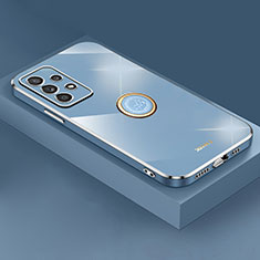 Custodia Silicone Ultra Sottile Morbida Cover con Magnetico Anello Supporto XL2 per Samsung Galaxy A52s 5G Blu