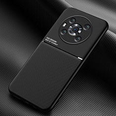 Custodia Silicone Ultra Sottile Morbida Cover con Magnetico per Huawei Honor Magic3 5G Nero