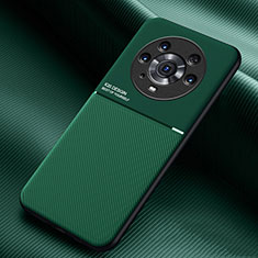 Custodia Silicone Ultra Sottile Morbida Cover con Magnetico per Huawei Honor Magic3 Pro 5G Verde