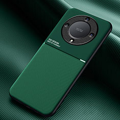 Custodia Silicone Ultra Sottile Morbida Cover con Magnetico per Huawei Honor Magic5 Lite 5G Verde