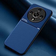 Custodia Silicone Ultra Sottile Morbida Cover con Magnetico per Huawei Honor Magic6 Lite 5G Blu