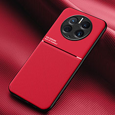 Custodia Silicone Ultra Sottile Morbida Cover con Magnetico per Huawei Mate 50 Pro Rosso