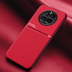 Custodia Silicone Ultra Sottile Morbida Cover con Magnetico per Huawei Mate 50E Rosso