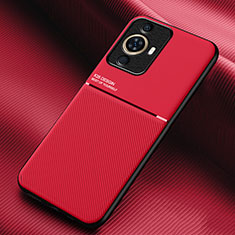 Custodia Silicone Ultra Sottile Morbida Cover con Magnetico per Huawei Nova 11 Rosso