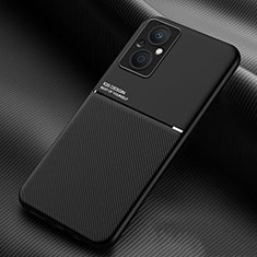 Custodia Silicone Ultra Sottile Morbida Cover con Magnetico per Oppo Reno7 Lite 5G Nero