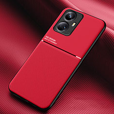 Custodia Silicone Ultra Sottile Morbida Cover con Magnetico per Realme 10 Pro+ Plus 5G Rosso