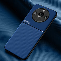Custodia Silicone Ultra Sottile Morbida Cover con Magnetico per Realme Narzo 60 Pro 5G Blu