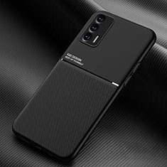 Custodia Silicone Ultra Sottile Morbida Cover con Magnetico per Realme Q3 Pro 5G Nero