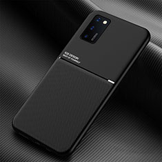 Custodia Silicone Ultra Sottile Morbida Cover con Magnetico per Samsung Galaxy A02s Nero