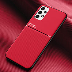 Custodia Silicone Ultra Sottile Morbida Cover con Magnetico per Samsung Galaxy A53 5G Rosso