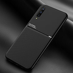 Custodia Silicone Ultra Sottile Morbida Cover con Magnetico per Samsung Galaxy A70S Nero