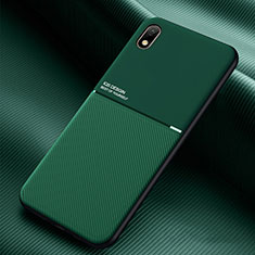 Custodia Silicone Ultra Sottile Morbida Cover con Magnetico per Samsung Galaxy M01 Core Verde