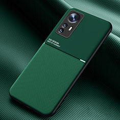 Custodia Silicone Ultra Sottile Morbida Cover con Magnetico per Xiaomi Mi 12 5G Verde