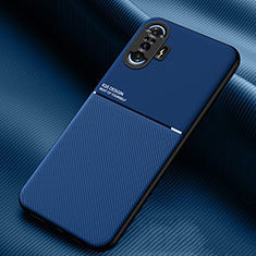 Custodia Silicone Ultra Sottile Morbida Cover con Magnetico per Xiaomi Poco F3 GT 5G Blu