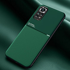 Custodia Silicone Ultra Sottile Morbida Cover con Magnetico per Xiaomi Redmi Note 11 4G (2022) Verde
