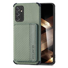 Custodia Silicone Ultra Sottile Morbida Cover con Magnetico S01D per Samsung Galaxy A15 5G Verde