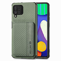 Custodia Silicone Ultra Sottile Morbida Cover con Magnetico S01D per Samsung Galaxy F62 5G Verde