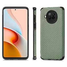 Custodia Silicone Ultra Sottile Morbida Cover con Magnetico S01D per Xiaomi Mi 10T Lite 5G Verde