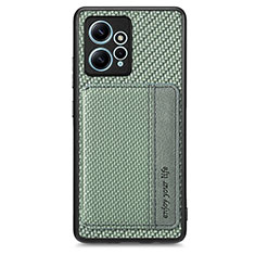 Custodia Silicone Ultra Sottile Morbida Cover con Magnetico S01D per Xiaomi Redmi Note 12 4G Verde